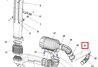 Патрубок SHACMAN SHAANXI X6000 фильтра воздушного впускной OE DZ9X259190401 SHACMAN SHAANXI