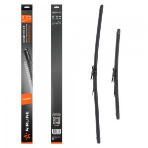Щетки стеклоочиcтетеля бескаркасные 700/450мм (28/18) (вода) Tesla Model X (15-) AWBM151 AIRLINE