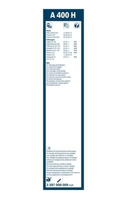 Щетка стеклоочистителя 400мм задняя Rear BOSCH 3 397 008 009 BOSCH