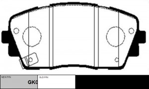 колодки дисковые передние!\ KIA Picanto 1.0/1.0Bi-Fuel/1.2 11> GK0554 CTR