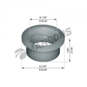 Втулка VOLVO кабины (40x50/62x27) MANSONS 900232 MANSONS