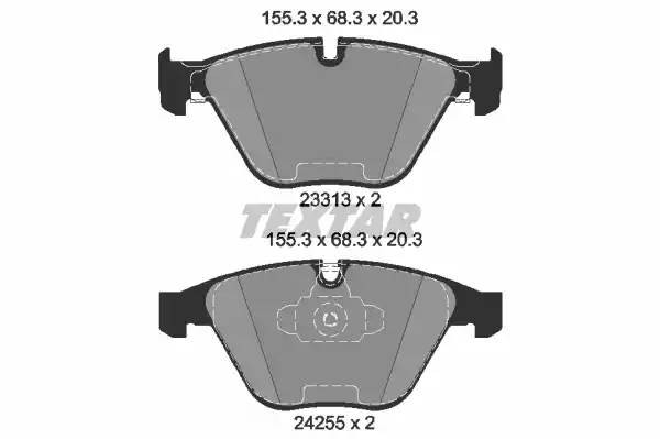 Колодки тормозные BMW 3 (E90,E91,E92,E93),X1 (E84) передние (4шт.) TEXTAR 2331301 TEXTAR