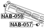 Сайлентблок заднего поперечного рычага NAB-058 FEBEST