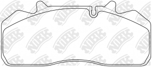 Колодки тормозные SAF WABCO дисковые (211х93х30мм) (4шт.) с р/к NIBK PN0920 NIBK