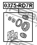 Ремкомплект суппорта задний HONDA CR-V 02-06 0375-RD7R 0375-RD7R FEBEST