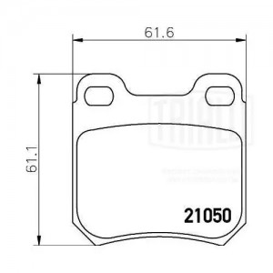 Колодки тормозные диск. зад. Opel Omega A (86-) , Vectra B (95-) (PF 4083) PF 4083 TRIALLI