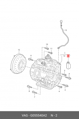 Масло трансмиссионное VAG ATF 4WD 1л G055540A2 G 055 540 A2 VAG