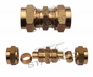 Соединитель трубки ПВХ,полиамид d=15х1.5мм прямой разборный латунь STARTEC INF.11.CUC15 STARTEC