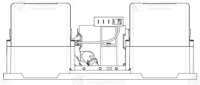 э/вентилятор отоп.! 12В c резистором, аналог 006-А40-22\ универсальный LFH0312 LUZAR