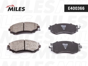 Колодки тормозные передние (без датчика) (Смесь Low-Metallic) HYUNDAI SONATA 88- E400366 MILES