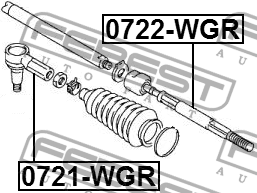 Наконечник рулевой SUZUKI LIANA, BALENO 0721-WGR 0721-WGR FEBEST