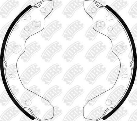 Колодки тормозные MAZDA 323 (98-04) задние барабанные (4шт.) NIBK FN3394 NIBK