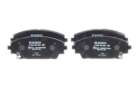Колодки тормозные дисковые перед 0986494804 BOSCH