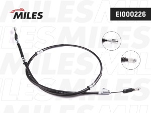 Трос стояночного тормоза левый TOYOTA AVENSIS 00-03 EI000226 EI000226 MILES