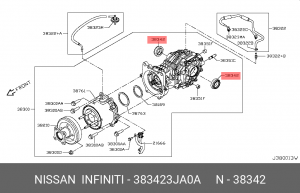 САЛЬНИК JX, НОВЫЙ 38342-3JA0A NISSAN