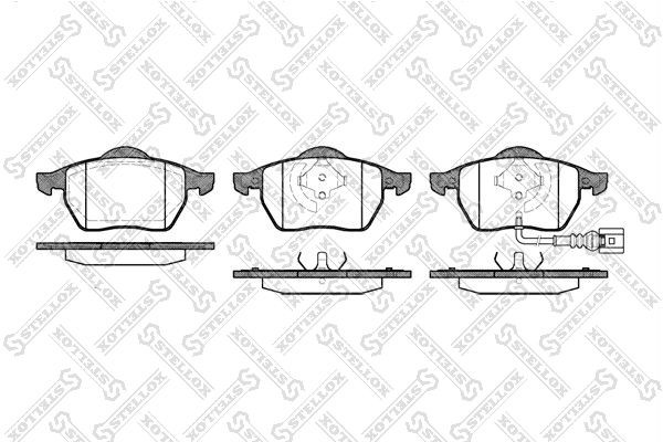 390 41=FDB1463 !колодки дисковые п.\ Audi A3 1.8/1.9TDi 96-03,VW Golf 1.8T/2.3 9 401-041-SX STELLOX
