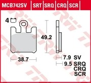 Колодки дисковые MCB742SV MCB742SV TRW LUCAS
