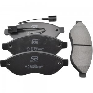 Колодки тормозные передние (FIAT DUCATO, CITROEN JUMPER, PEUGEOT BOXER (250)) BP BP42474W SB NAGAMOCHI