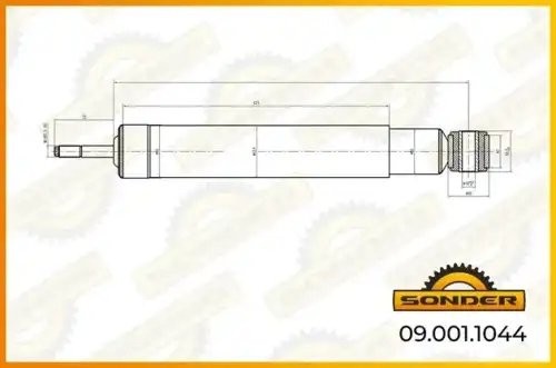 Амортизатор подвески (передний) IVECO о.н 41296206 — 2 года безусловной гарантии 090011044 SONDER