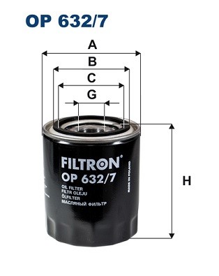 Фильтр масляный OP632/7 OP6327 FILTRON