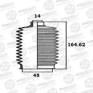 Пыльник рулевой системы Avantech BS0102 AVANTECH