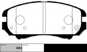 Колодки тормозные HYUNDAI Tucson KIA Sportage передние (4шт.) CTR GK0507 CTR