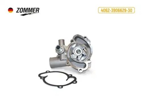 Помпа ГАЗ Волга дв. 405, УАЗ дв. 409 Евро-3 с ГУР с прокладкой 4062390662930 ZOMMER