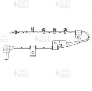 Датчик ABS для а/м Hyundai Elantra (00-)/KIA Cerato (04-) перед. прав. (VS-ABS 1 VSABS1508 START VOLT