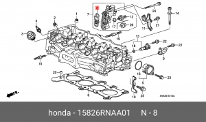 Фильтр HONDA Accord (08-),Civic (06-) клапана VTEC с прокладкой OE 15826RNAA01 HONDA
