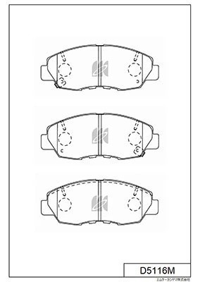 Колодки тормозные дисковые пер. HONDA CR-V II ,CIVIC 02-07 D5116M D5116M MK KASHIYAMA