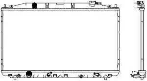 Радиатор охлаждения двигателя HONDA CROSSTOUR I 32118511 SAKURA