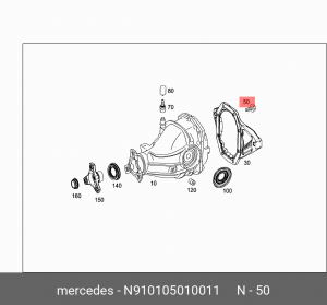 болт с фланцем !M10x40 \MB N 910105 010011 MERCEDES BENZ
