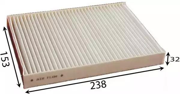 Фильтр салонный  RENAULT MEGANE 1,5 2009 -   NISSAN JUKE 1,2 2014 -  AC0182 AC0182 JS ASAKASHI