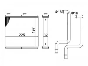 Радиатор отопителя салона NISSAN MURANO 08-16 ST870026 SAT