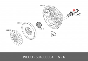 цилиндр сцепления!\ IVECO EUROCARGO 504303304 IVECO