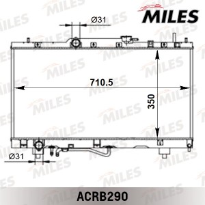 Радиатор (паяный) TOYOTA CARINA AT210 ACRB290 ACRB290 MILES