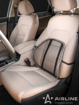 Подушка поясничная массажная черная AIRLINE ASC-BS-18 AIRLINE