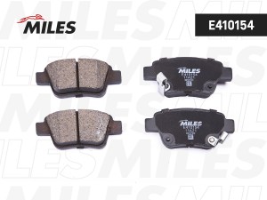 Колодки тормозные задние (без датчика) (Смесь Low-Metallic) TOYOTA AVENSIS 03/CO E410154 MILES