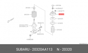 ОПОРА АМОРТИЗАТОРА 20320-AA113 20320AA113 SUBARU
