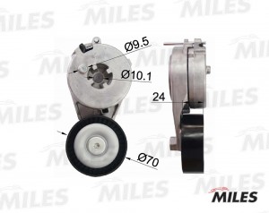 Натяжитель ремня приводного AUDI A4/A5/VW AMAROK 1.8/2.0 07- AG00047 AG00047 MILES