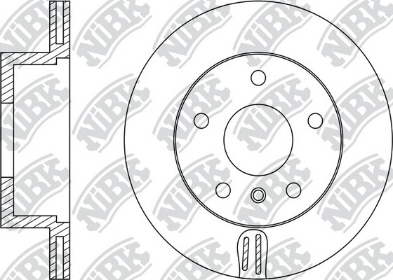 Диск тормозной BMW 5 (E39) передний (1шт.) NIBK RN1291 NIBK