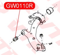 Сайлентблок нижнего рычага передней подвески, передний GW0110R VTR
