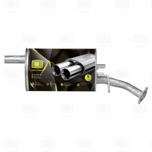 Глушитель Chery Fora (06-) 2.0i осн. (алюм. сталь) (EMM 2713) EMM 2713 TRIALLI