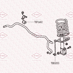 втулка стабилизатора перед.!\ MITSUBISHI Eclipse/Galant 06> TEF1682 TATSUMI