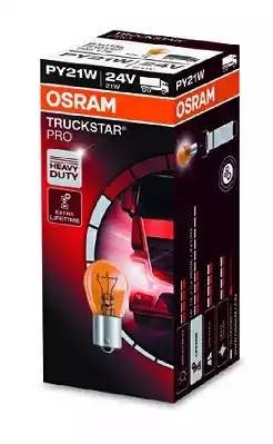 Лампа 24V PY21W BAU15s Yellow Truckstar Pro OSRAM 7510TSP OSRAM