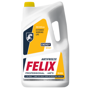 Антифриз FELIX Energy G12+ -45 С желтый 5 кг 430206027 FELIX