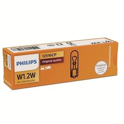Лампа 12V W1.2W W2x4.6d PHILIPS 12516CP PHILIPS