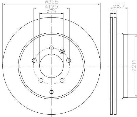 Диск тормозной LAND ROVER Discovery (04-) задний (1шт.) TEXTAR 92147603 TEXTAR