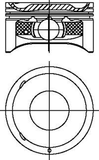 поршень в сборе(без колец)!\ Opel Antara 07> 1102232050 YENMAK