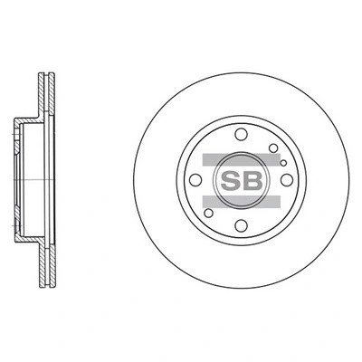 Тормозной диск SD2023 SD2023 SANGSIN